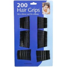 Hair Grips Невидимки черные 150*45 мм и 50*65 мм , 200 штук