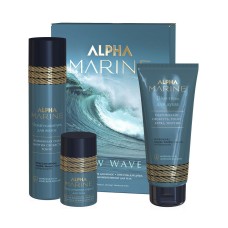 ESTEL Alpha Marine New Wave Набор для мужчин (Шампунь 250 мл + Гель для душа + Антиперспирант для тела)