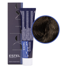 ESTEL Deluxe Краска-уход 4/0 Шатен , 60 мл