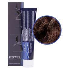 ESTEL Deluxe Краска-уход 5/67 Светлый шатен фиолетово-коричневый , 60 мл