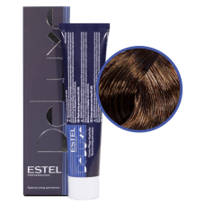 ESTEL Deluxe Краска-уход 5/75 Светлый шатен коричнево-красный , 60 мл