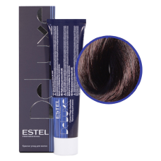 ESTEL Deluxe Краска-уход 5/77 Светлый шатен коричневый интенсивный , 60 мл