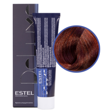 ESTEL Deluxe Краска-уход 6/50 Темно-русый красный для седины , 60 мл