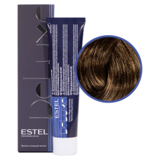 ESTEL Deluxe Краска-уход 6/70 Темно-русый коричневый для седины , 60 мл