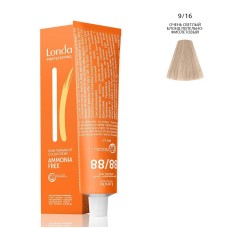 LONDA Ammonia-Free Интенсивное тонирование 9/16 Очень светлый блонд пепельно-фиолетовый , 60 мл