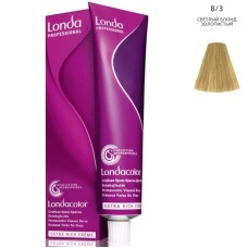 LONDA Londacolor Стойкая крем-краска 8/3 Светлый блонд золотистый , 60 мл