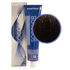 MATRIX SOCOLOR beauty Extra Coverage Стойкая крем-краска 504NW Шатен теплый натуральный для седых волос , 90 мл