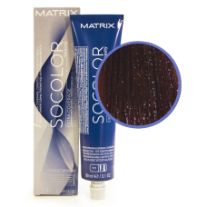 MATRIX SOCOLOR beauty Extra Coverage Стойкая крем-краска 506M Темный блондин мокка для седых волос , 90 мл