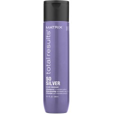 MATRIX Total Results So Silver Шампунь для нейтрализации желтизны светлых и седых волос 300 мл