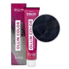 OLLIN Color Перманентная крем-краска 1/0 Иссиня-черный , 60 мл 