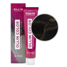 OLLIN Color Перманентная крем-краска 4/1 Шатен пепельный , 100 мл
