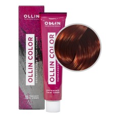 OLLIN Color Перманентная крем-краска 7/46 Русый медно-красный , 100 мл