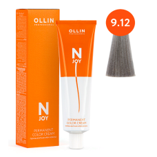 OLLIN N-JOY - Перманентная крем-краска для седины 9/12 Блондин пепельно-фиолетовый, 100 мл
