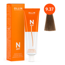 OLLIN N-JOY - Перманентная крем-краска для седины 9/37 Блондин золотисто-коричневый, 100 мл