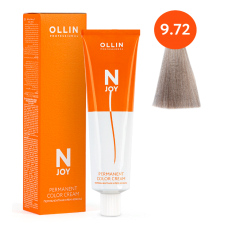 OLLIN N-JOY - Перманентная крем-краска для седины 9/72 Блондин коричнево-фиолетовый, 100 мл