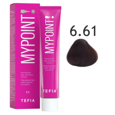 TEFIA My Point Крем-краска для волос 6/61 Темный блондин махагоново-пепельный, 60 мл