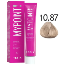 TEFIA My Point Крем-краска для волос 10/87 Экстра светлый блондин коричнево-фиолетовый, 60 мл