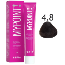 TEFIA My Point Крем-краска для волос 4/8 Брюнет коричневый, 60 мл