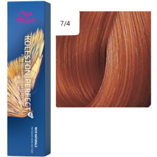 WELLA Koleston Perfect Стойкая крем-краска 7/4 Блонд медный , 60 мл