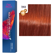 WELLA Koleston Perfect Стойкая крем-краска 7/43 Красный тициан , 60 мл