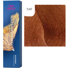 WELLA Koleston Perfect Стойкая крем-краска 7/47 Средний блонд красно-коричневый , 60 мл