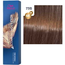 WELLA Koleston Perfect Стойкая крем-краска 77/0 Блонд интенсивный натуральный , 60 мл