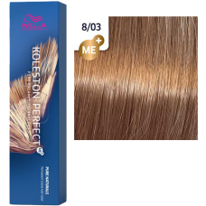 WELLA Koleston Perfect Стойкая крем-краска 8/03 Янтарь , 60 мл